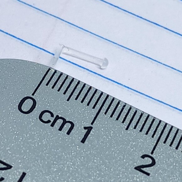 2x 20g PTFE Clear Flexible Nose Screw Retainer B2400 - Picture 3 of 3